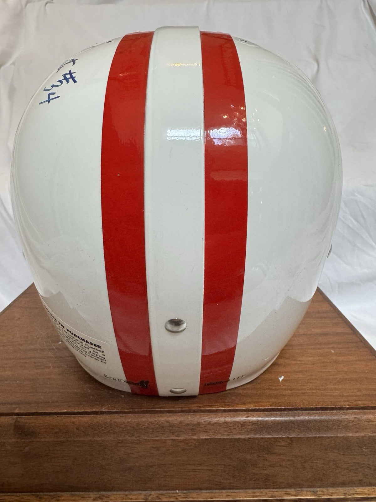 Riddell Kra-Lite RK2 Suspension Football Helmet Boston Patriots Shonta Autograph Riddell