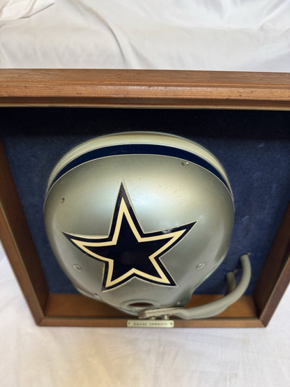 Vintage Riddell 1968 RK2 Dallas Cowboys 1/2 Helmet Plaque mounted framed Rare Riddell