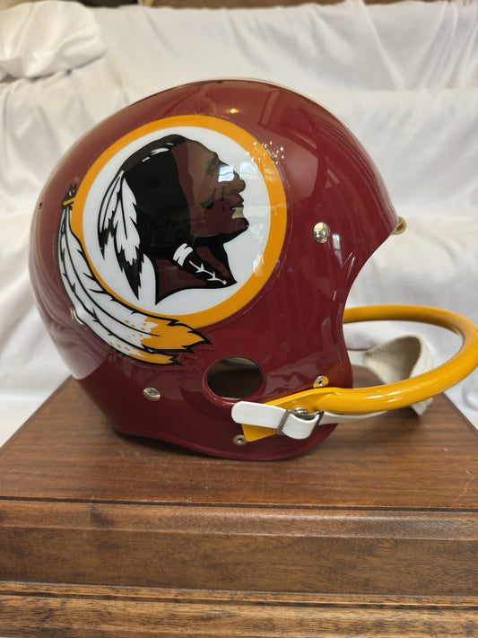 Washington Redskins TK2 Style Football Helmet Joe Theismann 1982 Tucked Feather WESTBROOKSPORTSCARDS