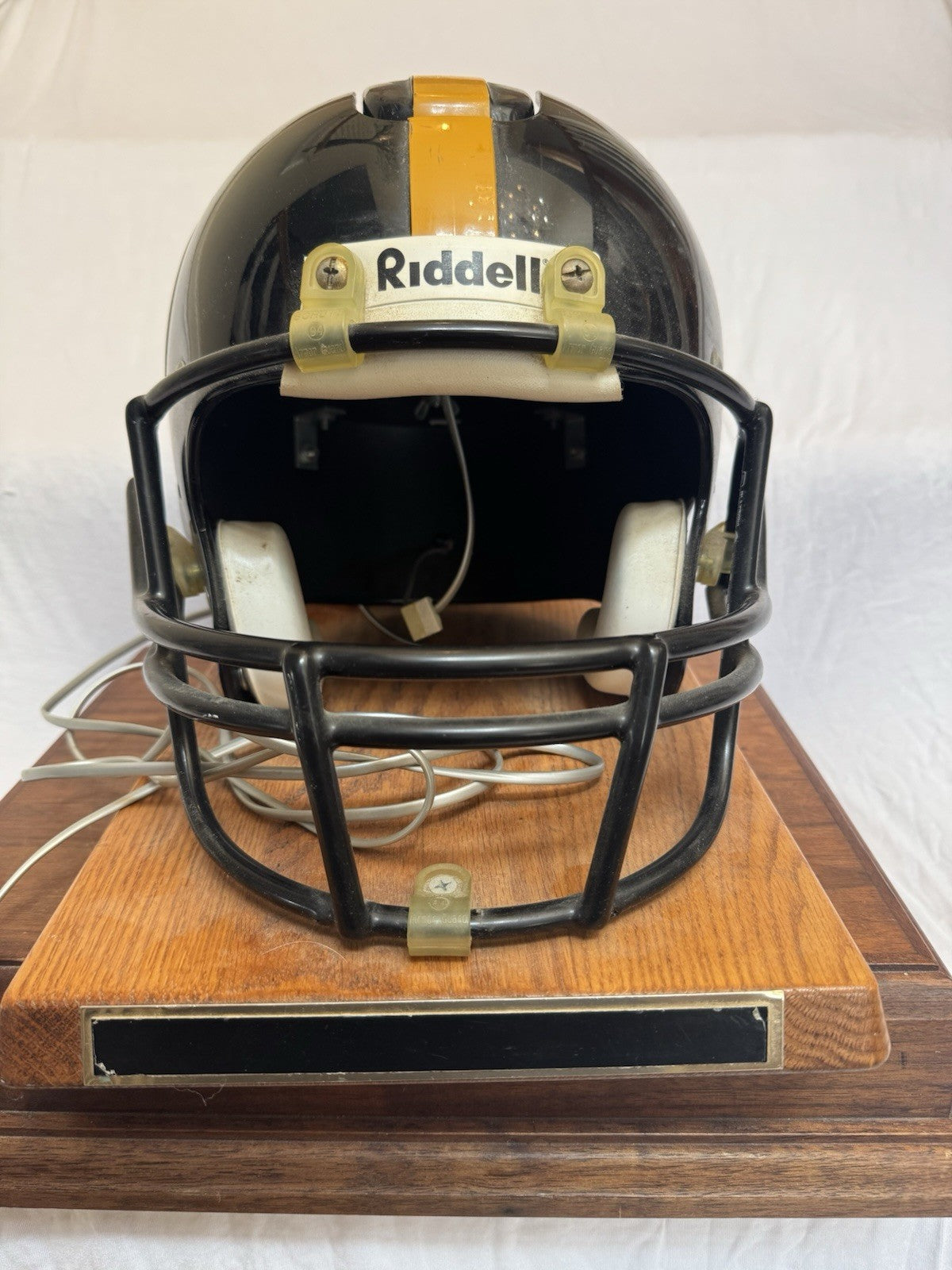 RIddell Nardi Pittsburgh Steelers Football Helmet Draft Day Phone Off. Licensed Riddell