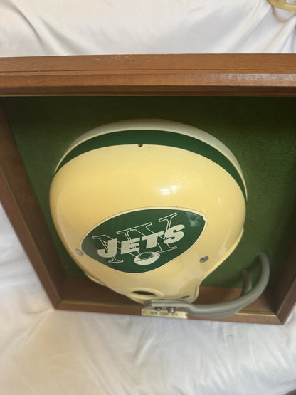 Vintage Riddell 1968-69 RK2 New York Jets 1/2 Helmet Plaque mounted framed Rare Riddell