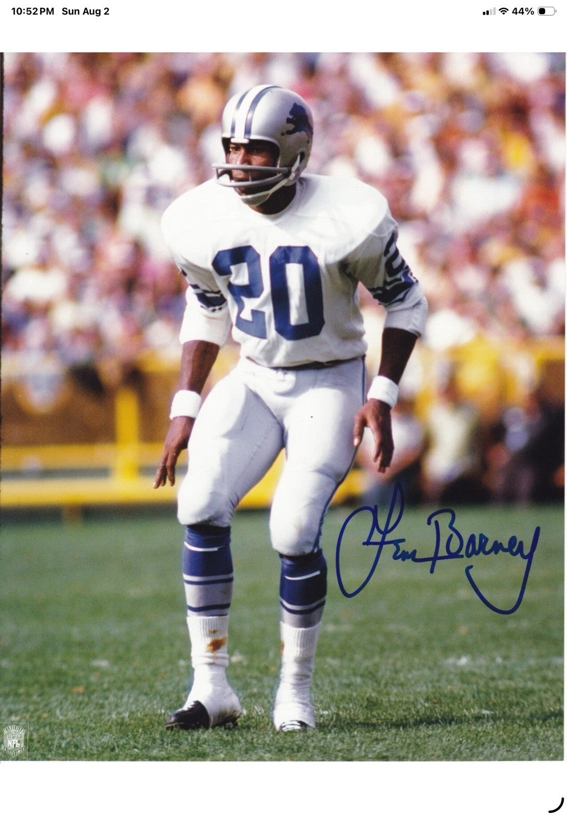 RK2 Vintage Style 1969 Detroit Lions Football Helmet Lem Barney Thin Mil Decals! WESTBROOKSPORTSCARDS