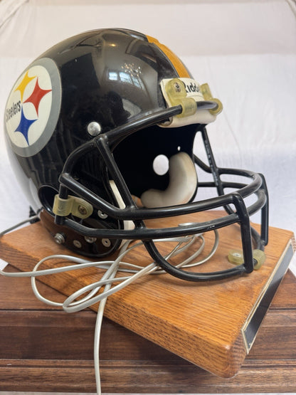 RIddell Nardi Pittsburgh Steelers Football Helmet Draft Day Phone Off. Licensed Riddell