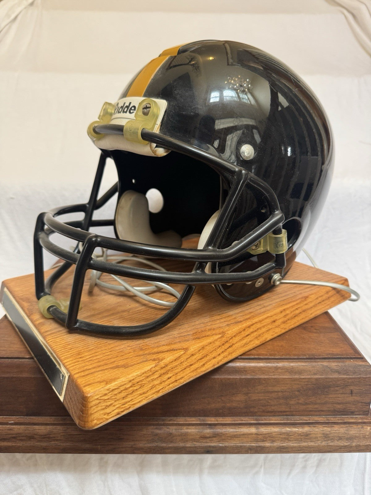 RIddell Nardi Pittsburgh Steelers Football Helmet Draft Day Phone Off. Licensed Riddell