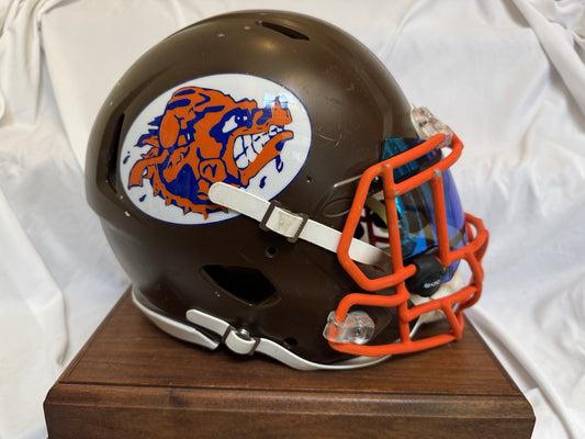 Authentic Riddell Football Helmet -Custom SCLSU Mud Dogs Waterboy Sandler Movie WESTBROOKSPORTSCARDS
