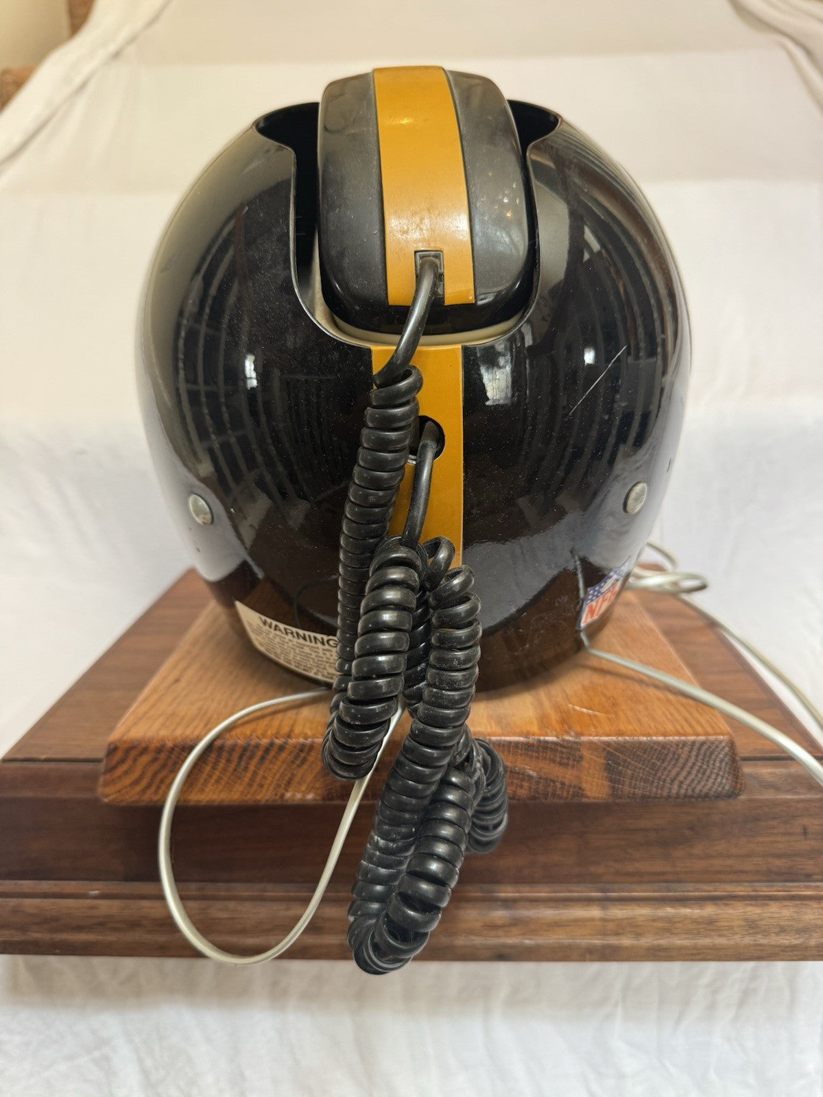 RIddell Nardi Pittsburgh Steelers Football Helmet Draft Day Phone Off. Licensed Riddell