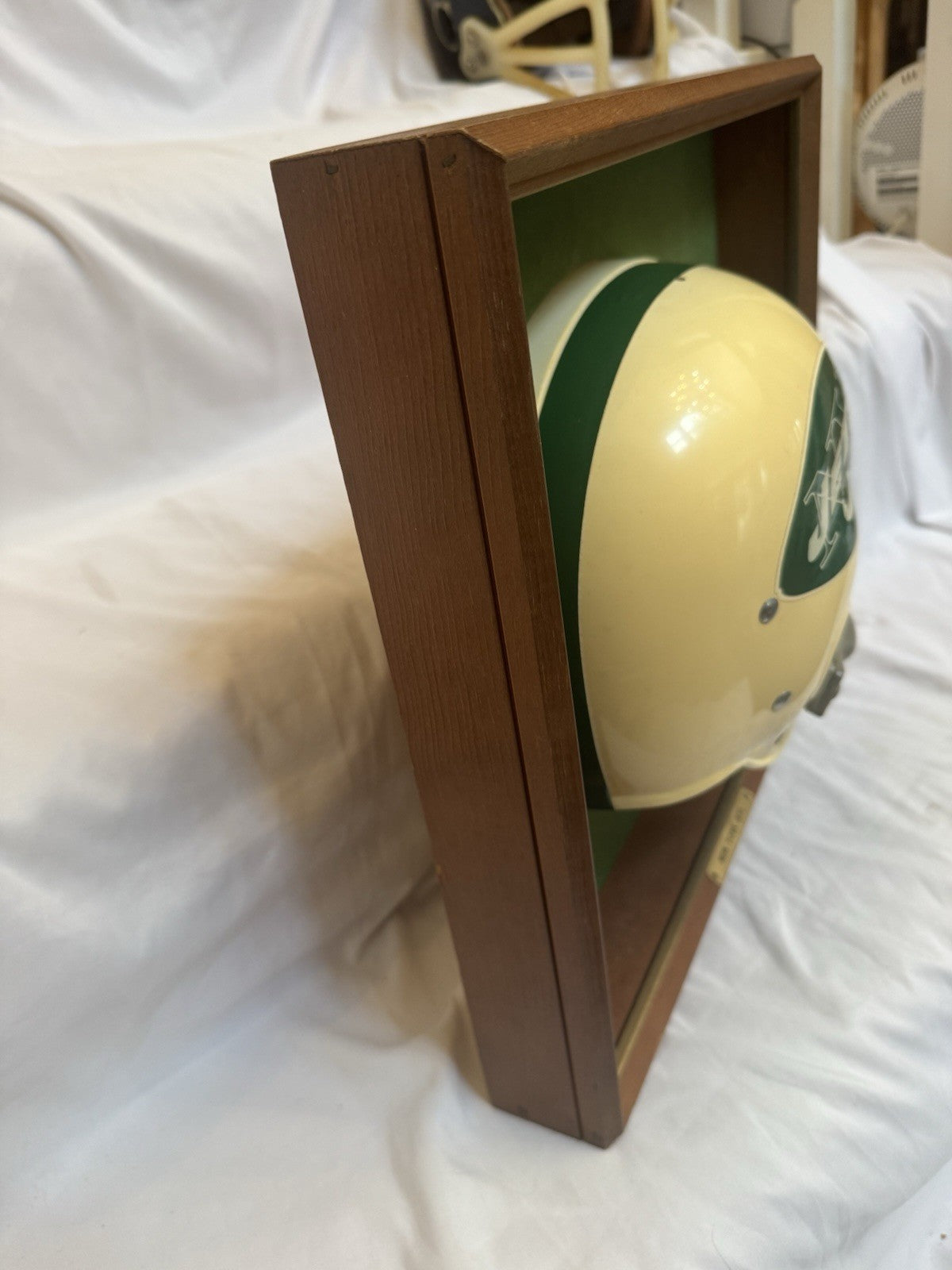 Vintage Riddell 1968-69 RK2 New York Jets 1/2 Helmet Plaque mounted framed Rare Riddell