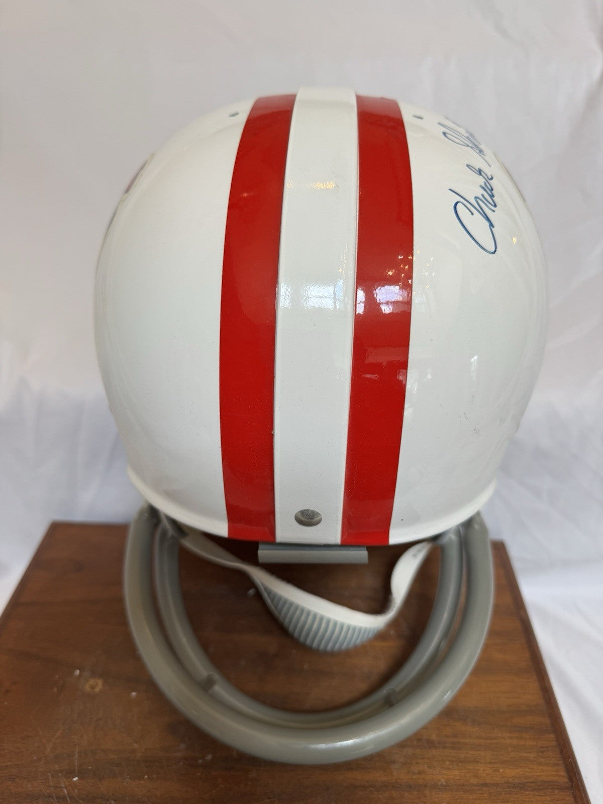 Riddell Kra-Lite RK2 Suspension Football Helmet Boston Patriots Shonta Autograph Riddell