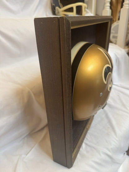 Vintage Riddell 1968 RK2 New Orleans Saints 1/2 Helmet Plaque framed Rare Riddell