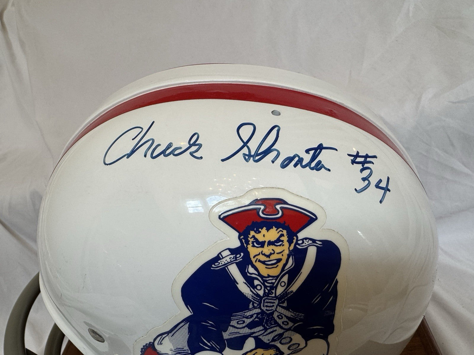 Riddell Kra-Lite RK2 Suspension Football Helmet Boston Patriots Shonta Autograph Riddell