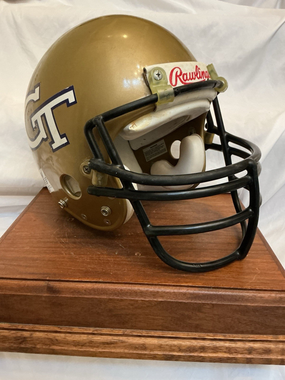 Authentic Vintage Georgia Tech Yellow Jackets Rawlings AIMS Football Helmet L WESTBROOKSPORTSCARDS