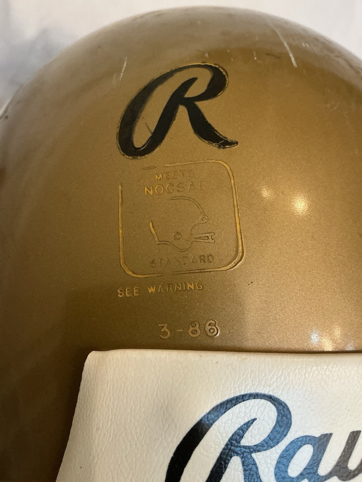 Authentic Vintage Georgia Tech Yellow Jackets Rawlings AIMS Football Helmet L WESTBROOKSPORTSCARDS