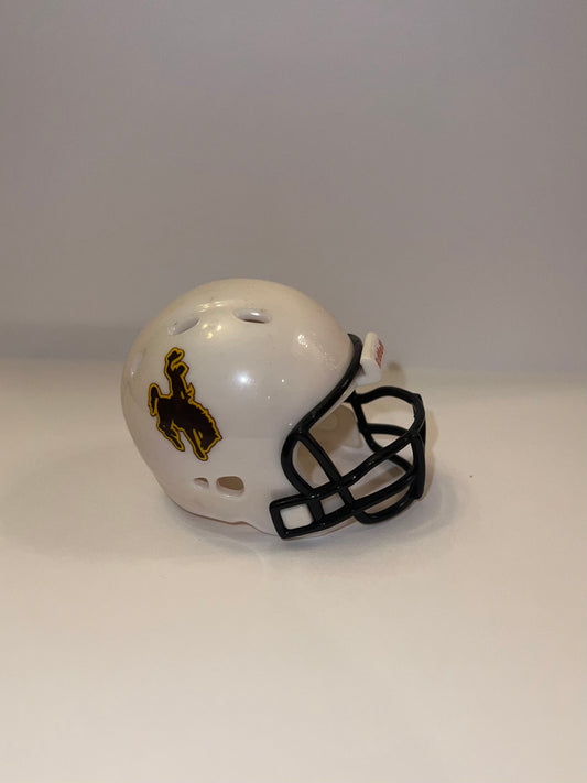 Wyoming Cowboys Riddell NCAA Pocket Pro Revolution Pocket Pro Helmet WESTBROOKSPORTSCARDS