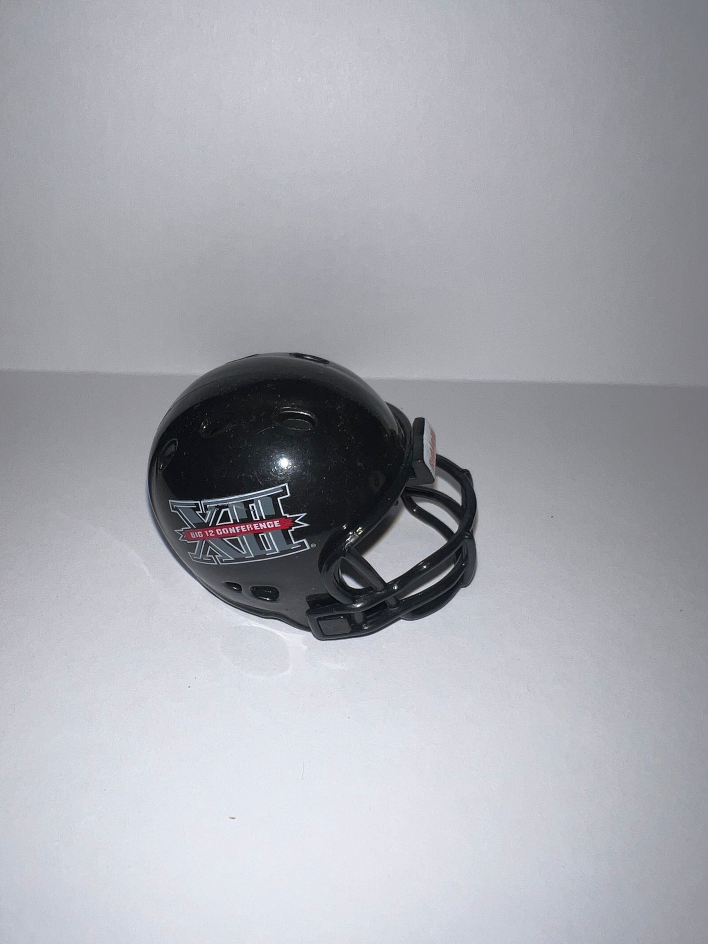 Big XII Conference Logo Black Helmet Riddell NCAA Pocket Pro Revolution Pocket Pro Helmet WESTBROOKSPORTSCARDS