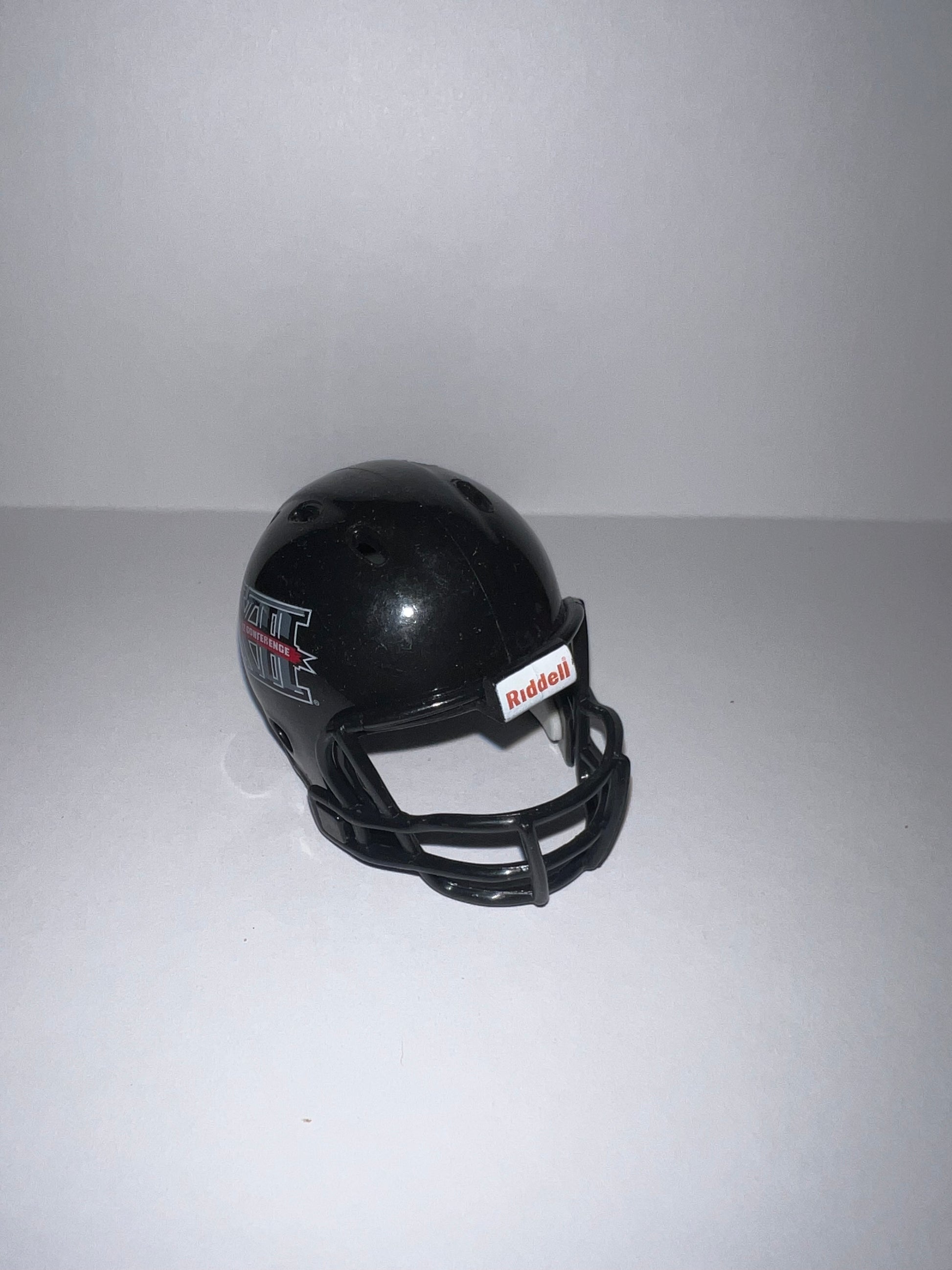 Big XII Conference Logo Black Helmet Riddell NCAA Pocket Pro Revolution Pocket Pro Helmet WESTBROOKSPORTSCARDS