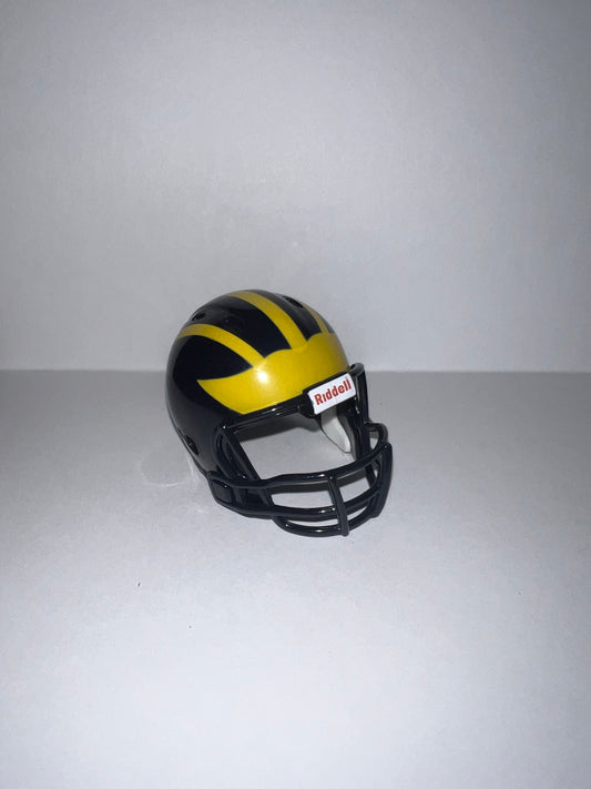 Michigan Wolverines Riddell NCAA Pocket Pro Revolution Pocket Pro Helmet WESTBROOKSPORTSCARDS