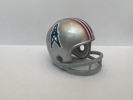 Riddell AFL & NFL 2-Bar Throwback Pocket Pro Helmets: 1967 Houston Oilers Custom 2-Bar Throwback Pocket Pro (Silver Helmet)