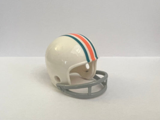 Riddell AFL & NFL 2-Bar Throwback Pocket Pro Helmets: Miami Dolphins 1970 Pre-Season Custom 2-bar Throwback Pocket Pro Helmet (No Logo)