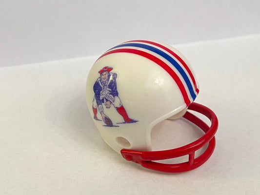 1990 New England Patriots Custom 2-Bar Pocket Pro Helmet