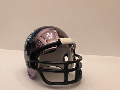 Atlanta Falcons Riddell NFL Pocket Pro Helmet 1990-2002 Chrome Throwback  WESTBROOKSPORTSCARDS   
