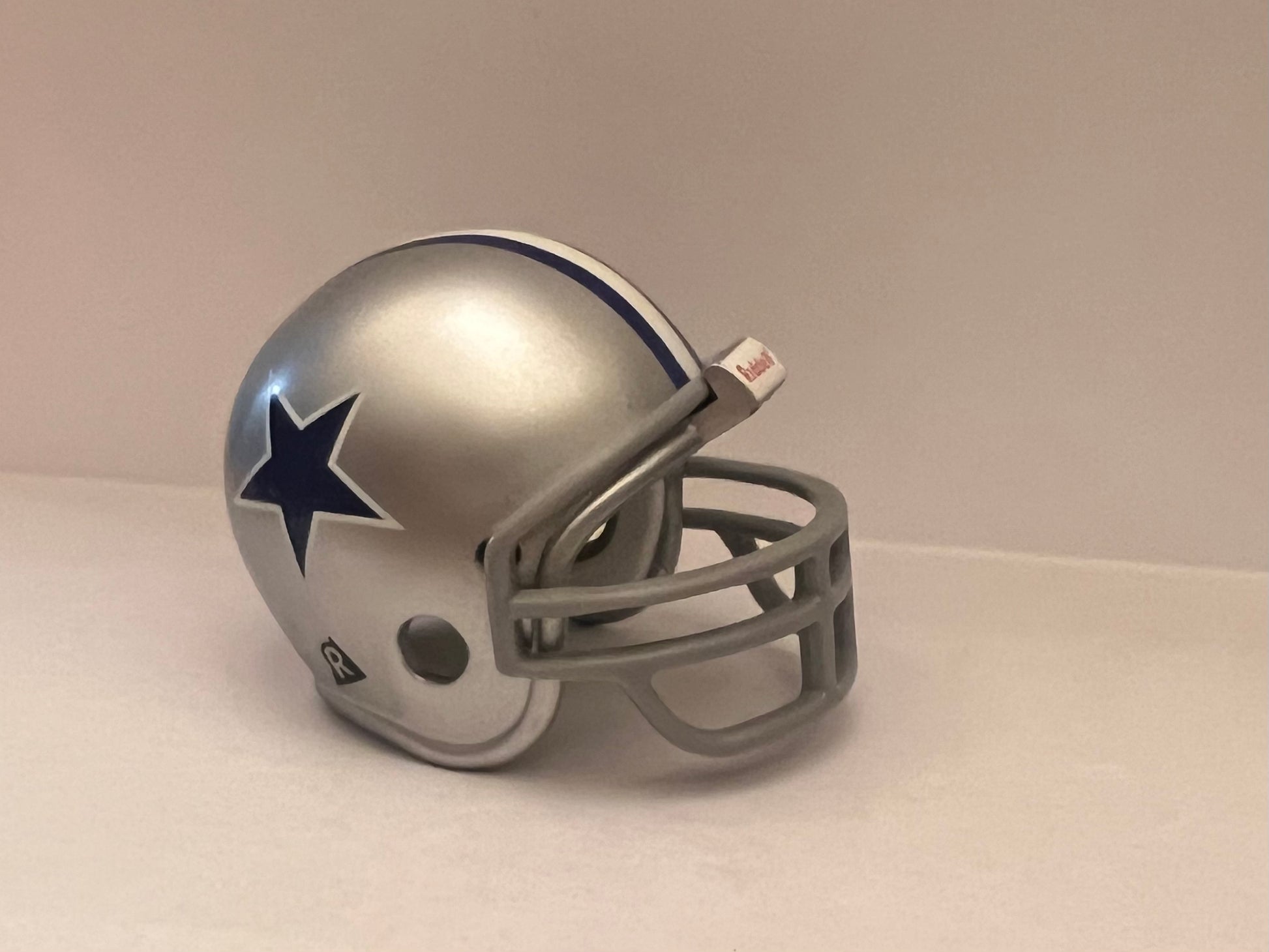 Dallas Cowboys Riddell NFL Pocket Pro Helmet 1964-1966 Throwback (Blue Star with only white border on silver Helmet) very rare  WESTBROOKSPORTSCARDS   