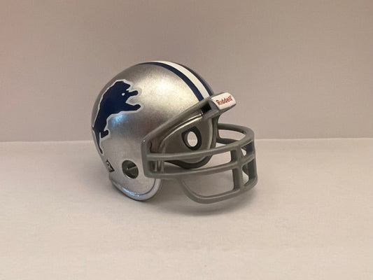 Riddell Pocket Pro and Throwback Pocket Pro mini helmets ( NFL ): Detroit Lions 1971-1982 Throwback Pocket Pro Helmet (Grey Mask)