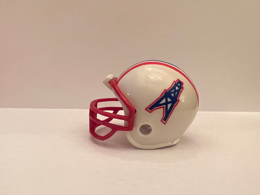 Riddell Pocket Pro and Throwback Pocket Pro mini helmets ( NFL ): Houston Oilers 1981-1998 Throwback Pocket Pro Helmet