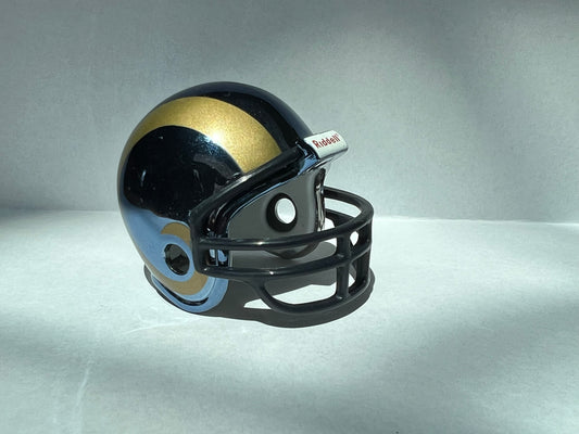 Riddell Pocket Pro and Throwback Pocket Pro mini helmets ( NFL ): St. Louis Rams Chrome Pocket Pro
