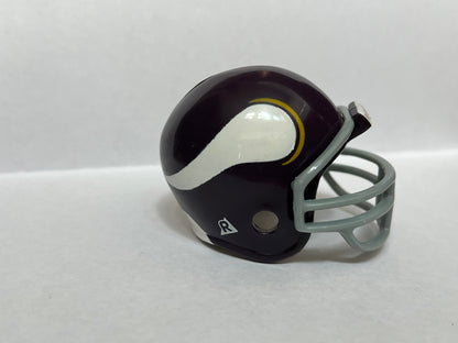 Riddell Pocket Pro and Throwback Pocket Pro mini helmets ( NFL ): Minnesota Vikings 1961-1979 Throwback Pocket Pro Helmet (with Grey Mask) from series I (1)