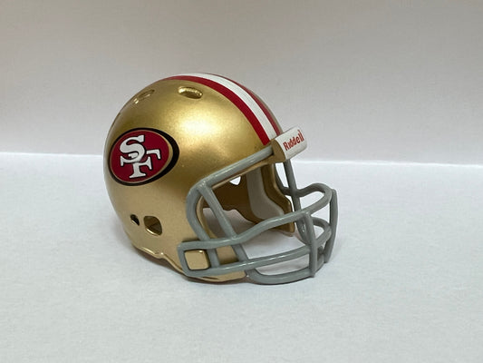 Riddell Pocket Pro and Throwback Pocket Pro mini helmets ( NFL ): San Francisco 49ers Revolution Pocket Pro Helmet