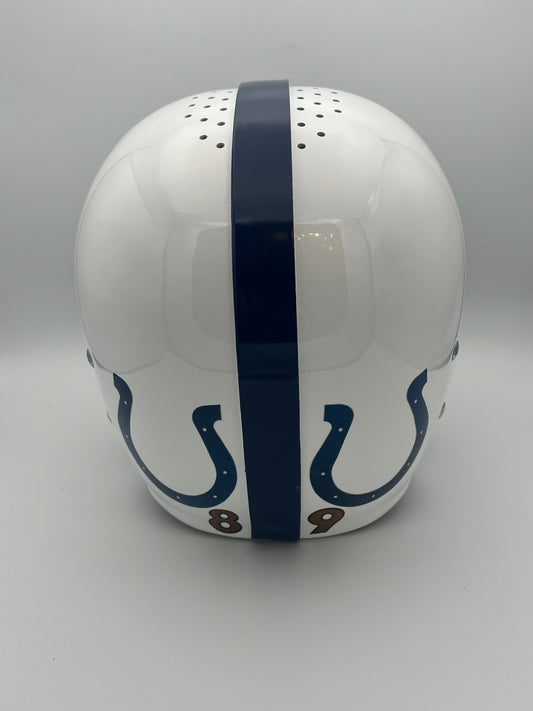RK4 Vintage 1956 Style Baltimore Colts Suspension Football Helmet Gino Marchetti Sports Mem, Cards & Fan Shop:Game Used Memorabilia:Football-NFL:Helmet WESTBROOKSPORTSCARDS   