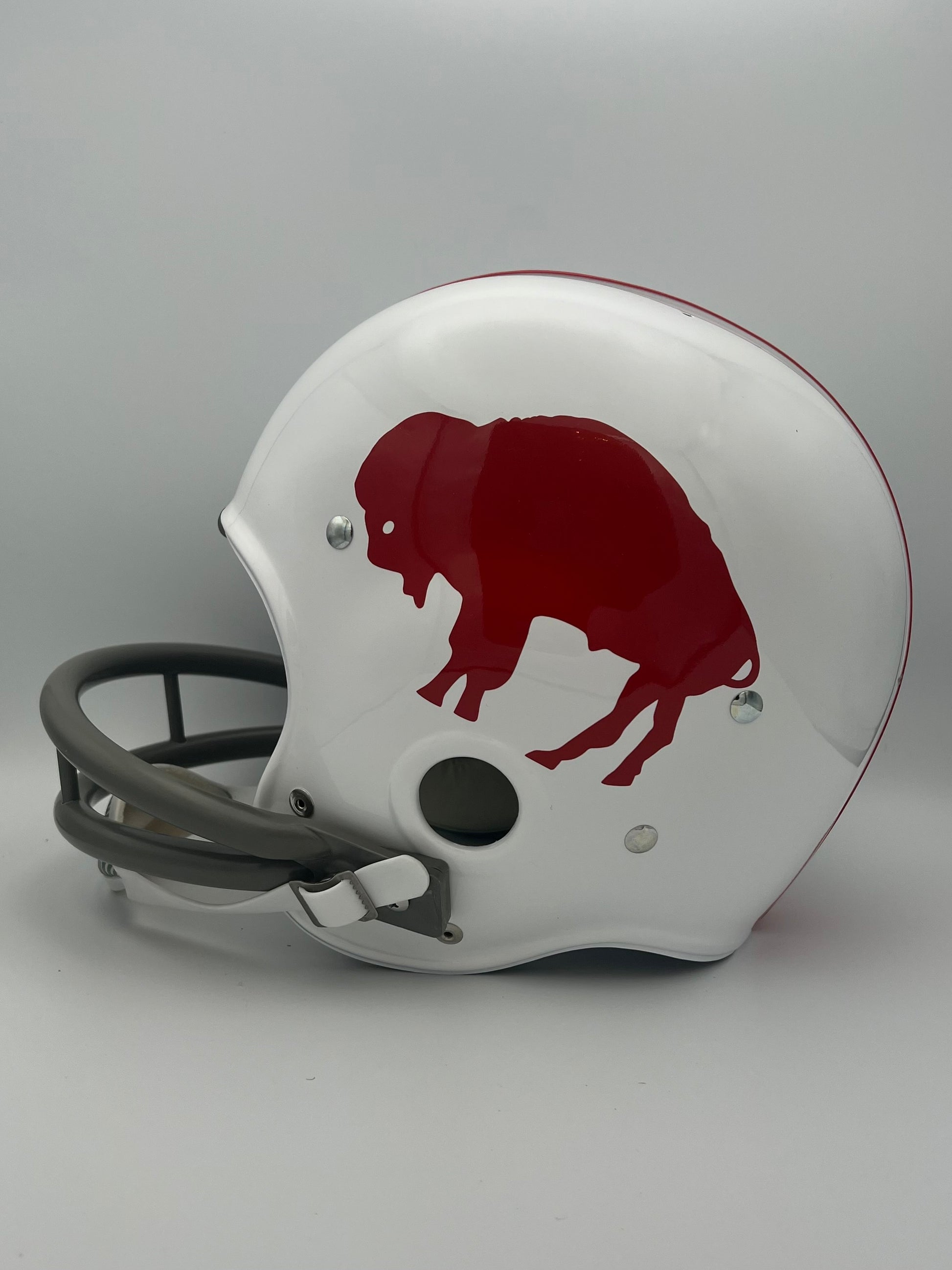 buffalo object on football helmet RK2 Style Suspension Football Helmet Custom 1962 Buffalo Bills – WESTBROOKSPORTSCARDS