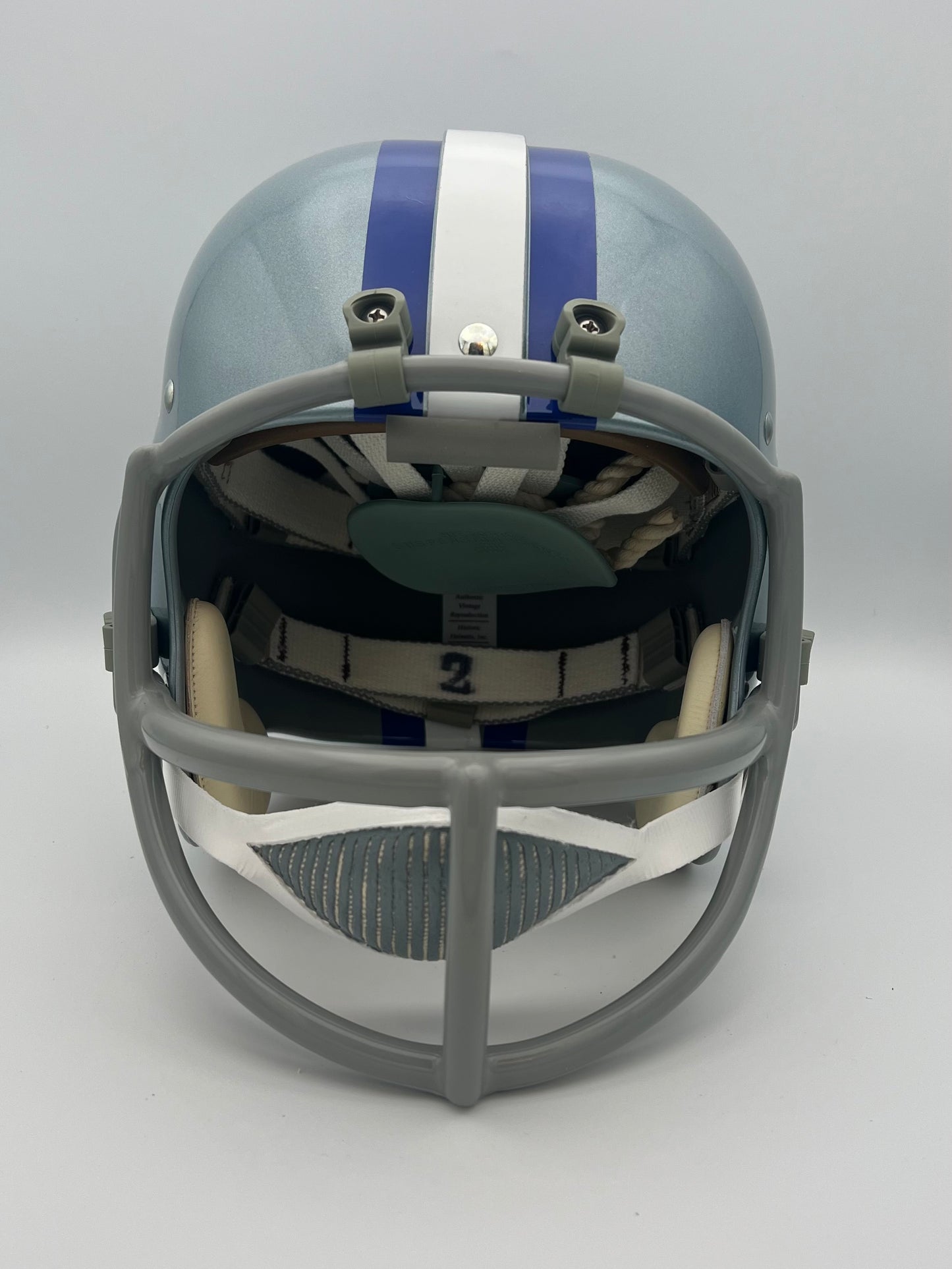 RK Vintage 1966 Style Dallas Cowboys Suspension Football Helmet Lee Roy Jordan Sports Mem, Cards & Fan Shop:Game Used Memorabilia:Football-NFL:Helmet WESTBROOKSPORTSCARDS   