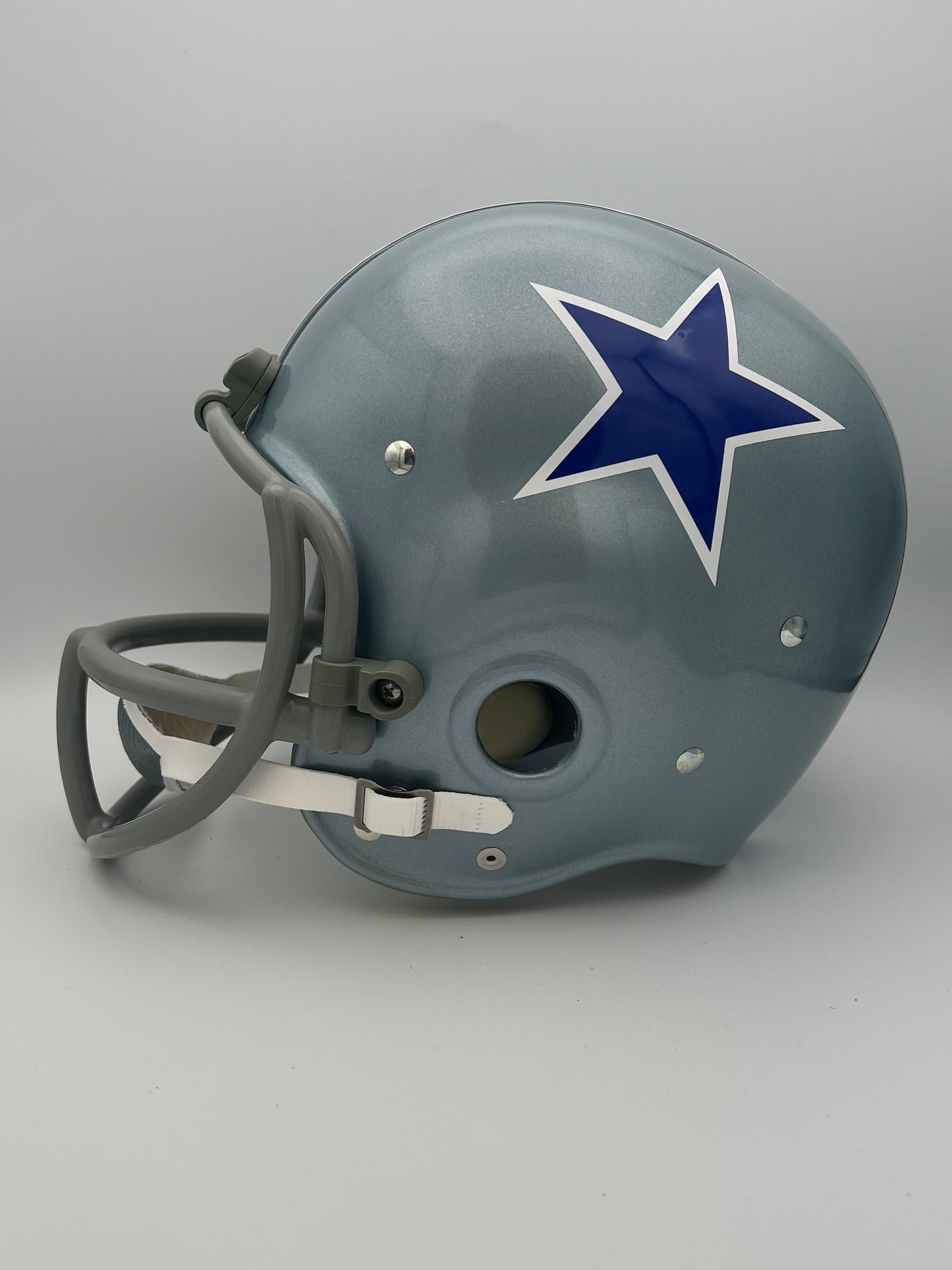 RK Vintage 1966 Style Dallas Cowboys Suspension Football Helmet Lee Roy Jordan Sports Mem, Cards & Fan Shop:Game Used Memorabilia:Football-NFL:Helmet WESTBROOKSPORTSCARDS   
