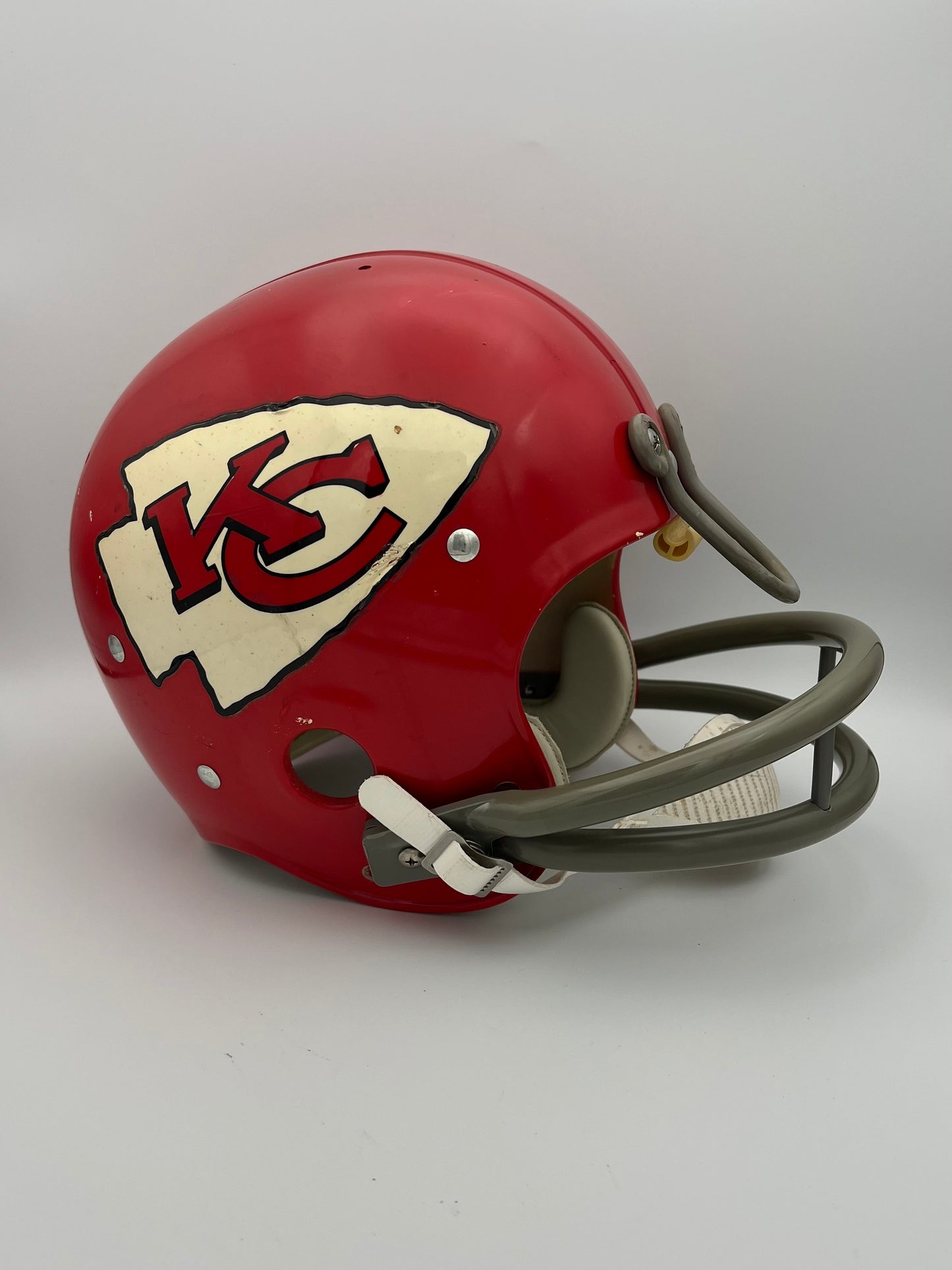 Riddell Kra-Lite TK2 Suspension Football Helmet-1970 Kansas City Chiefs U-Bar Sports Mem, Cards & Fan Shop:Fan Apparel & Souvenirs:Football-NFL Riddell   