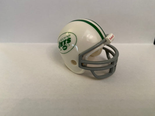 Riddell Pocket Pro and Throwback Pocket Pro mini helmets ( NFL ): New York Jets 1964 Pocket Pro Custom Throwback Helmet (White oval Logo)