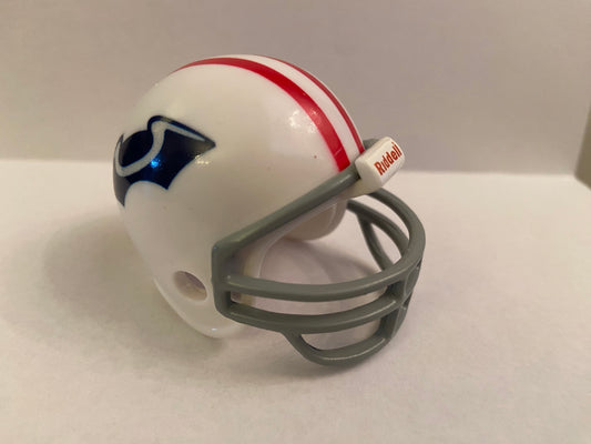 Riddell Pocket Pro and Throwback Pocket Pro mini helmets ( NFL ): Boston Patriots 1960 Pre-season Custom Throwback Pocket Pro Helmet ( Patriot Hat Logo)