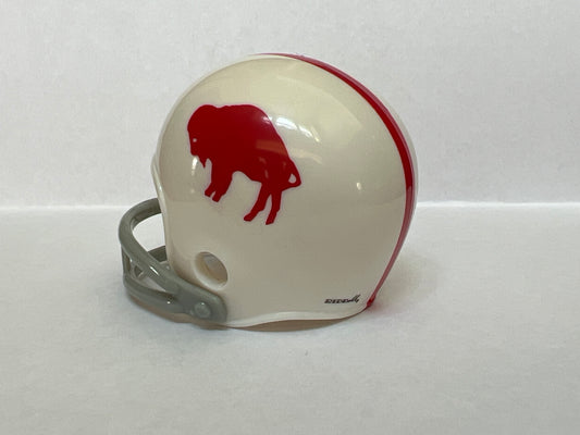 Buffalo Bills Riddell NFL 2-Bar Throwback Pocket Pro Helmet 1963 Throwback (Red Buffalo with one red stripe)  WESTBROOKSPORTSCARDS   