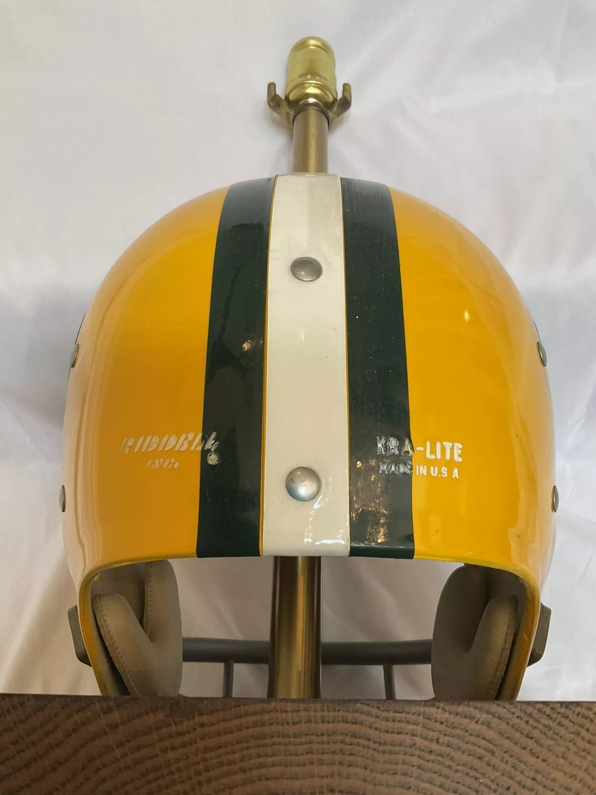 Vintage Original Riddell 1973 Green Bay Packers Kra-Lite Football Helmet Lamp  WESTBROOKSPORTSCARDS   