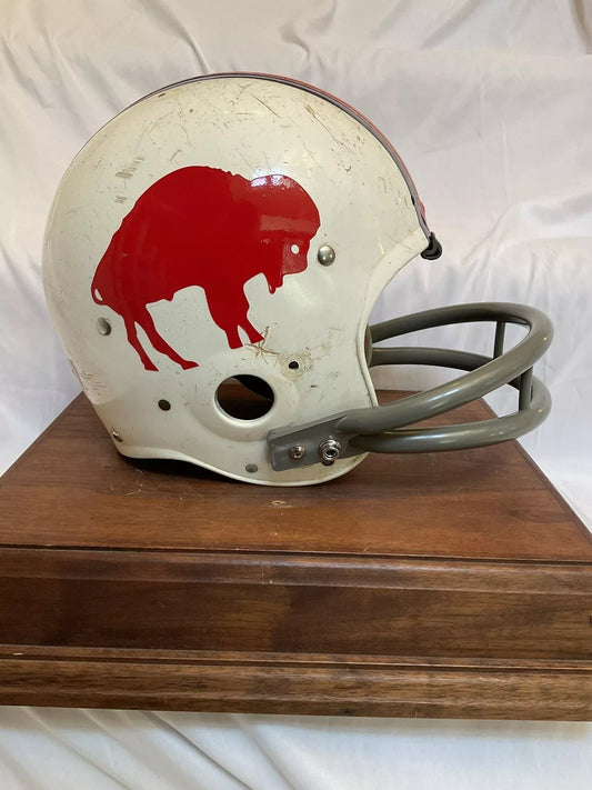 Original Vintage 1960s Wilson Football Helmet Size 6 7/8 Buffalo Bills BD-9 Mask  WESTBROOKSPORTSCARDS   