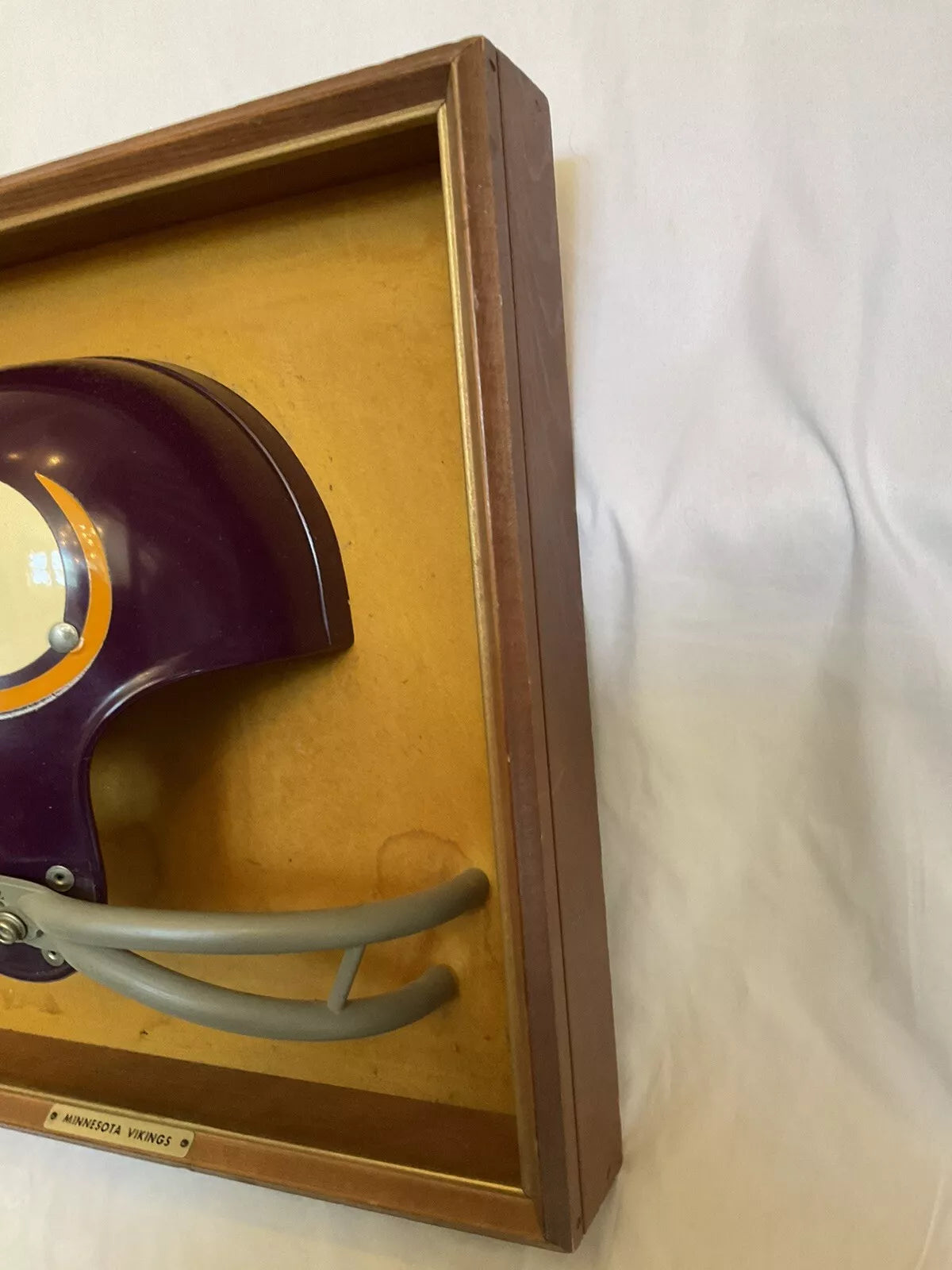 Minnesota Vikings Vintage RIDDell Kra-Lite RK Full Size Football Helmet Plaque  WESTBROOKSPORTSCARDS   