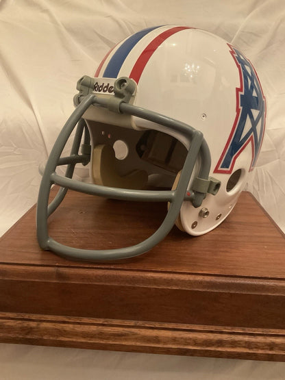Vintage Riddell PAC Football Helmet Custom 1970s Houston Oilers Earl Campbell WESTBROOKSPORTSCARDS