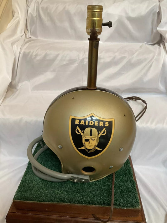 Vintage Riddell 1973 Oakland Raiders Kra-Lite Old Football Helmet Lamp Rare!  WESTBROOKSPORTSCARDS   