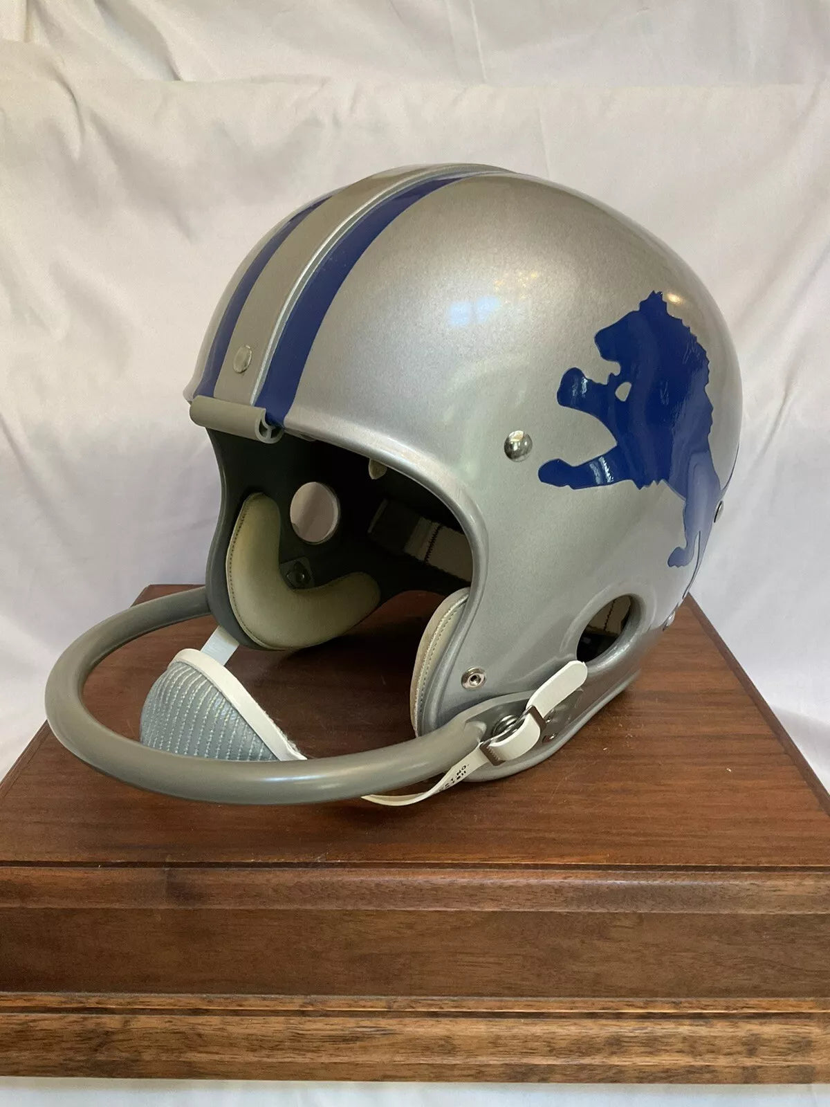 Riddell Kra-Lite RK4 Football Helmet 1962 Detroit Lions Yale Lary Autographed  WESTBROOKSPORTSCARDS   