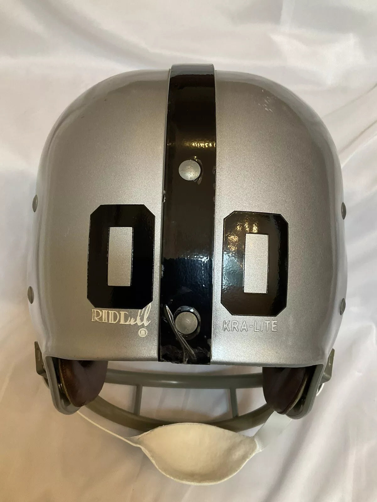 Riddell Kra-Lite RK2 Suspension Football Helmet Oakland Raiders Jim Otto  WESTBROOKSPORTSCARDS   