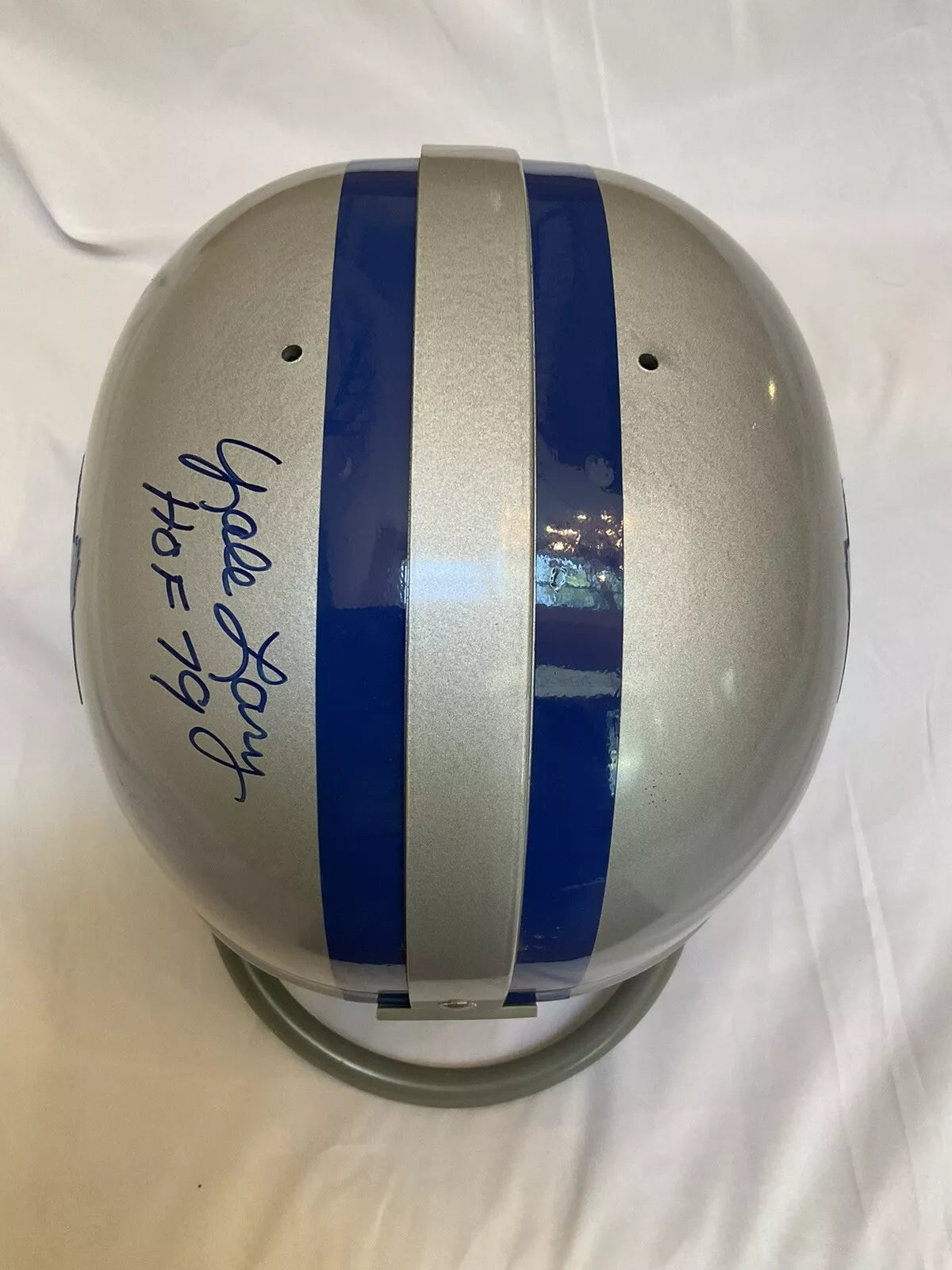 Riddell Kra-Lite RK4 Football Helmet 1962 Detroit Lions Yale Lary Autographed  WESTBROOKSPORTSCARDS   