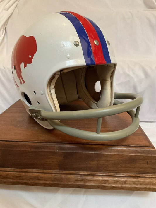 Original Vintage 1970s Wilson Football Helmet Size 7 1/4 Buffalo Bills BD-9 Mask  WESTBROOKSPORTSCARDS   