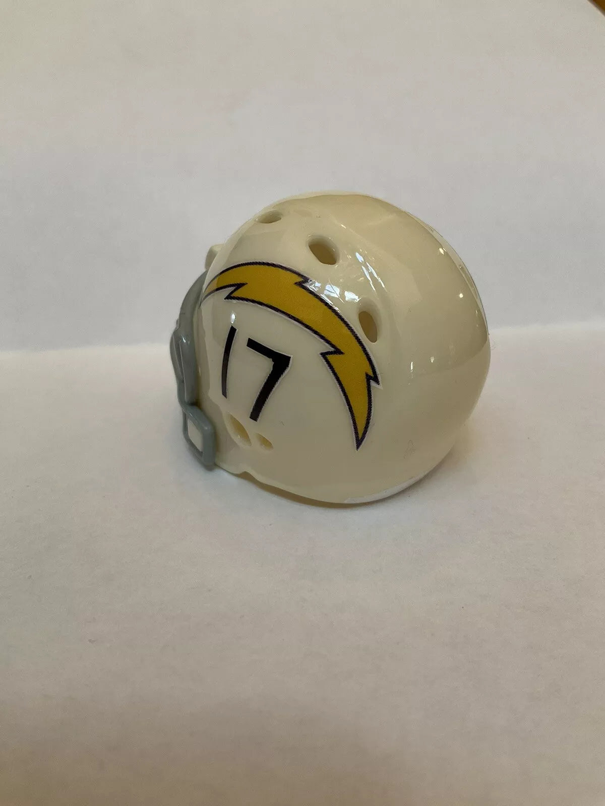 San Diego Chargers Custom Riddell Throwback Pocket Pro White Helmet  WESTBROOKSPORTSCARDS   