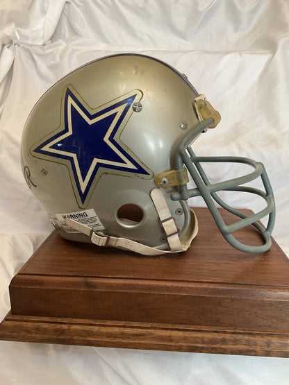 Dallas Cowboys Rare Game Used Rawlings RTS Football Helmet Schutt Red Dot JOP WESTBROOKSPORTSCARDS