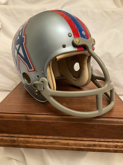 Original Vintage Wilson Football Helmet Custom 1969 - 1970 Houston Oilers